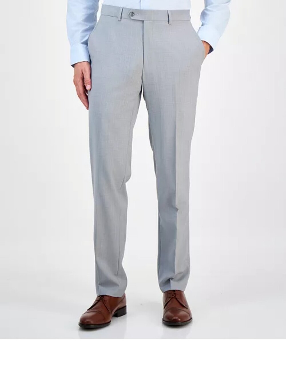 Bar III Light Gray Dress Pants - Slim Tailored Fit Fits More Like 33x30